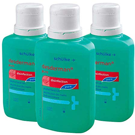 3x 100 ml Schülke Desderman Händedesinfektionsmittel Desinfektionsmittel, farbstoff-/parfümfrei