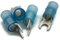 eXODA Gabelkabelschuh 10mm2 bis 16mm2 M6 isoliert 4x Ringöse Pressöse Quetschkabelschuhe blau
