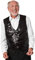 dressforfun 901000 Herren Pailletten Anzug Weste, V-Ausschnitt, Ärmellos, schwarz - diverse Größen - (M | Nr. 303972)