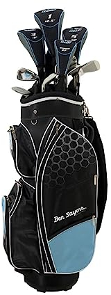 Ben Sayers - M8 Ladies/Junior Package Golf Set (Cart Bag) - Sky Blue R/H +1inch