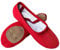 s.lemon Ballettschuhe Ballettschläppchen,Doppelschicht Leinwand Geteilte Sohle Ballett Schuh für Mädchen Kinder Damen Männer Rot (24 EU)