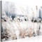 murando - Wandbilder XXL Natur 120x80 cm Leinwandbild 1 tlg Kunstdruck modern Wanbilder XXL Wanddekoration Design Wand Bild - Winter Pflanzen Wiese Schnee b-B-0507-b-a