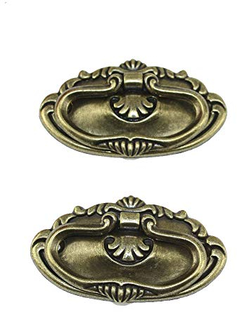 Namvo 4 tiradores de puerta para cajones, pomos de armario de cocina retro, manijas de armario antiguo con tornillos para muebles de cocina y hogar, color bronce