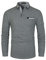 GHYUGR Men's Polo Shirt Long Sleeve Contrasting Colors Golf Tennis T-Shirt,Grey 1,XL