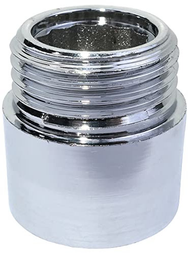 AERZETIX - C53511 - Rallonge raccord de jonction droit à visser - filetage mâle/femelle 1/2 - longueur 15mm - en métal chromé