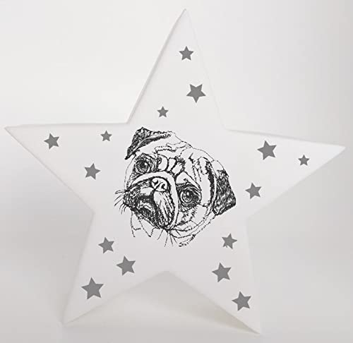 Bambinella® LED Leuchte Nachlicht Mops - Deko - 11,5cm x 4cm x 11cm