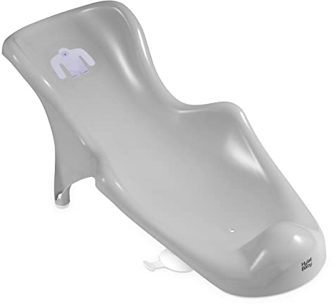 Hylat Baby Accesorio de baño para bebés - una valiosa ayuda para el baño de bebés y niños desde el nacimiento hasta los 6 meses aproximadamente. Gris yeti