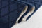 GULLAMBO Door Mat - Non Slip Door Mats Indoor Washable For Tiles Lino lamination Wood Flooring - Washable Front Door Mat Inside, Super Absorbent - Kitchen Door Mats Rugs (Navy Trellis, 80cm x 150cm)