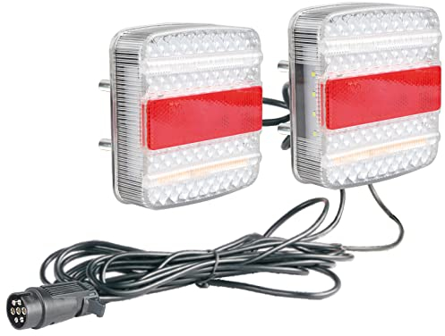 AdLuminis Rückleuchten-Set LED verkabelt für Anhänger, 12V/24V, für den Straßenverkehr zugelassen, zum Anschrauben, mit Canbus (323110)