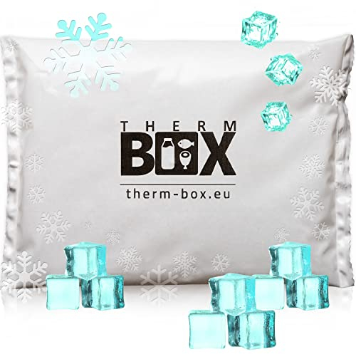 THERM BOX Profi Kühlakku für Kühlbox Set 50 Stück Groß 450g Wiederverwendbar Kühlpad Kühlpack Kühlbeutel Kühlkissen Weiß