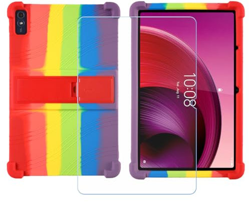Generic Custodia per lenovo Tab M10 HD 2nd Gen, Silicone Case Sottile Cover TPU Caso Morbido Copertura + Pellicola Protettiva in Vetro Temperato per (10,1) - Colore