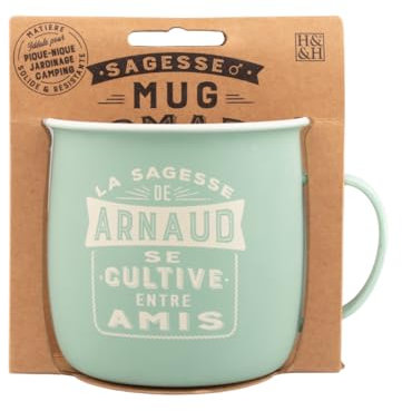 Mug Nomade - Mug à thé et café personnalisé Arnaud - Cadeau pour Homme