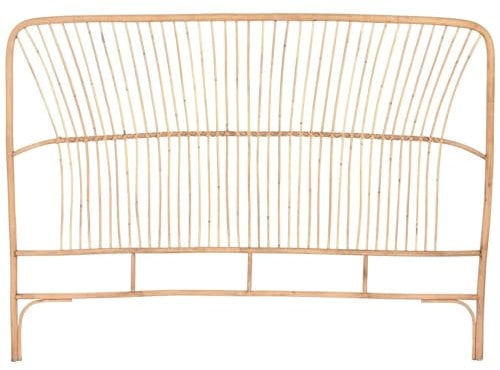 Home ESPRIT Testiera per letto marrone naturale, marrone chiaro, in bambù, 160 x 3 x 115 cm