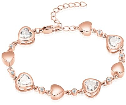 QGJNSGC Urne Armband für Asche Birthstone Armbänder für Frauen Herz Edelstein Armband Schmuck Kremation Memorial Keepsake Urne Armband