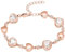 QGJNSGC Urne Armband für Asche Birthstone Armbänder für Frauen Herz Edelstein Armband Schmuck Kremation Memorial Keepsake Urne Armband (Roségold-weiß)