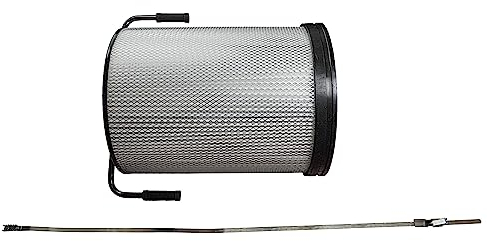 vhbw Feinstaub-Filterpatrone Ersatz für Felder 02.1.132 für Absauganlage für Holzbearbeitungsmaschine - Mit Reinigungsbürste