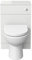 Modern Toilet Unit BTW Back to Wall Bathroom Cloakroom Furniture Matte White