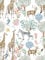 SOEWIOU Colorful Animals Wallpaper, 45 * 300cm Thicken Peel and Stick Removable Wallpaper with Giraffe, Zebra Pattern for Home Deco