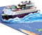 Kesote Karte Reise Geburtstagskarte Mann Geldgeschenk Urlaub Pop Up Karte Jugendweihe Glückwunschkarte Schiff Spielzeug Reisegutschein Kreuzfahrt Deko Gutscheinkarte 3D Gift Card Kreuzfahrtschiff