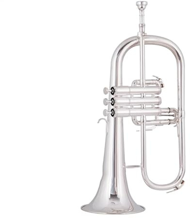 B-Instrument Drei-Tasten-Trompete Professionelles Spielinstrument Silber