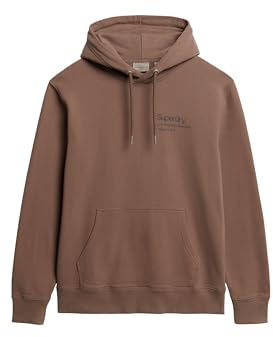 Superdry Herren Core Logo City Hoodie mit lockerer Passform Muskatgewürz XL