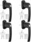 AUTOUTLET Fenstergriffe abschliessbar, 4 Stück Fenstergriff abschließbar Aluminium, Fensterschloss Fenstersicherung Kindersicherung Balkontürgriff mit Schloss in Stiftlänge 35mm für Fenster (schwarz)