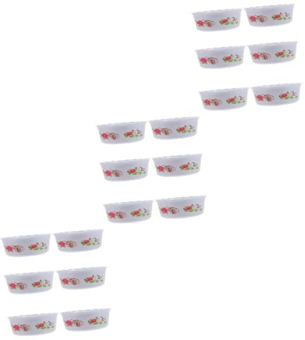 BESPORTBLE 3 Juegos Maceta Suministros De Hidroponía Tazón De Lirio De Agua Cuenco De Bonsái De Loto Macetero Contenedor De Loto Cuencos para Plantas Pecera Páginas 6 Piezas * 3