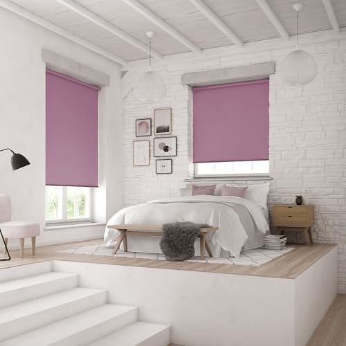 MTM No Drill Blackout Roller Blind [28mm, Up to 240cm Width, Up to 160cm Drop]