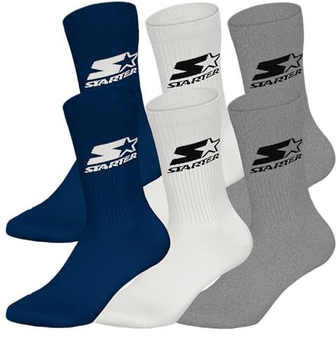 STARTER 6 pack Crew Socks
