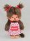 BANDAI - Monchhichi - Monchhichi-Plüsch mit Blumenschürze - Ikonisches Affen-Plüschtier der 80er Jahre - Monchhichi Weiches Kuscheltier 20 cm für Kinder - Spielzeug ab 2 Jahren - SE201648