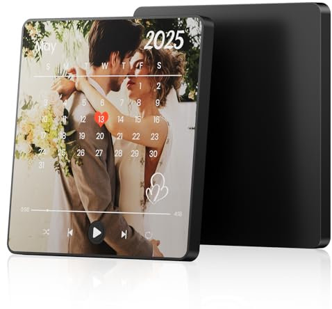 Custom Music Fridge Magnets Spotify Plaque, Christmas Valentine's Anniversary Birthday Gifts for Couples Her Him Mom Women Wife Music Lover, Customized Gifts with Photo, Song & Album Cover(Type 05)