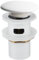 Antfly Set de desagüe pop-up para lavabos cerámicos con rebosadero, set de desagüe con válvula pop-up, set de desagüe universal para lavabos y lavamanos (Blanco)