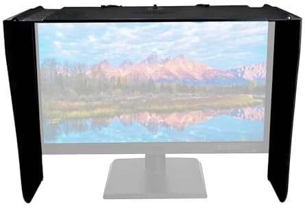 Protection solaire pour ordinateurs de bureau, pare-soleil pour moniteur, longueur réglable, protection solaire portable pour moniteurs vidéo, écran de confidentialité, pare-soleil pour écran de PC, p