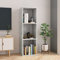 UJCHVHN Armadietto porta oggetti/mobile TV grigio cemento 36 x 30 x 114 cm in legno ingegnerizzato con scaffalature, librerie e ripiani in piedi