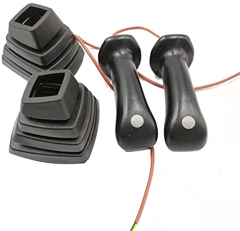 Asyduey 1Set L+R Bagger Joystick Assy Gears Handle With Dust Cover Ersatzteile For Rexroth Yuchai LOVOL Longgong- 55/60/65/75-8/80