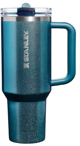 STANLEY Quencher ProTour Flipstraw Tumbler, 40 oz, Ponderosa Shimmer | Built-In Straw & Handle | Cupholder Compatible for Travel | Leakproof Insulated Stainless Steel Cup | BPA-Free