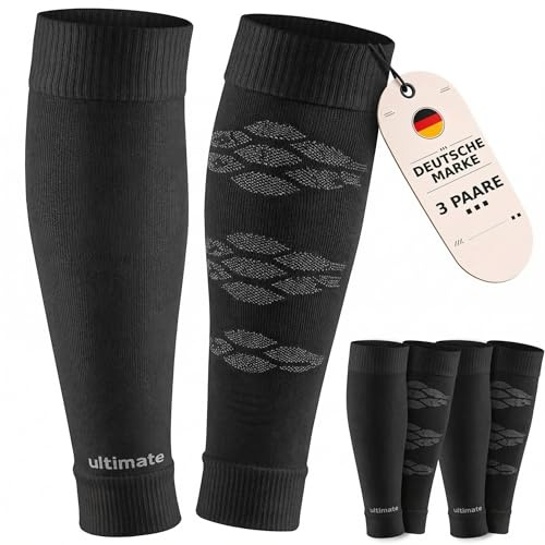 as ULTIMATE Tubes 3 Paar Fußball Stutzen für Herren Damen und Kinder - Fussball Sleeves für Sportsocken - football Kniestrümpfe - atmungsaktive Fußballstutzen - Fußball Zubehör