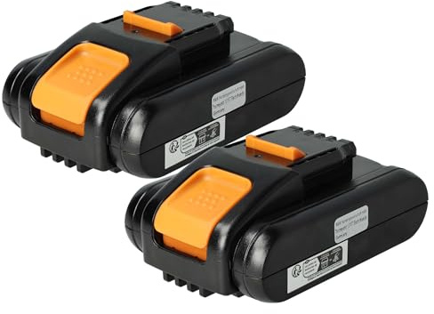 vhbw 2X Akku kompatibel mit Worx WX693.9 | WX678.9, WX550.1, WX682.9, WX693, WX550.9, WX678, WX682 Werkzeug (2000 mAh, Li-Ion, 20 V)