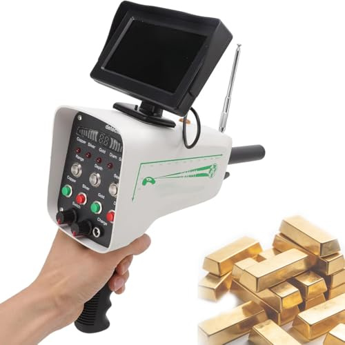 Metalldetektor für Gold, Silber und Kupfer, 1000 m Reichweite, 30 m Tiefe, LCD-Display zur Erkennung von Diamanten und Edelsteinen
