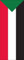 flaggenmeer® Flagge Sudan 160 g/m² ca. 200 x 80 cm mit Hohlsaum für Ausleger