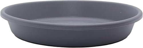 The HC Companies Lot de 2 soucoupes Rondes Classiques pour Pots de Fleurs 50,8 cm Gris Chaud Classique LIA2000A42 Gris Chaud (SLI20000A42)