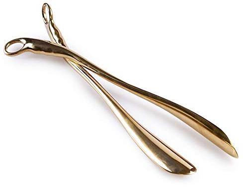 Schuhanzieher Fest für Schuhe - 20 Zoll Edelstahl Shoehorn mit Schlaufengriff - Schuhanzieher festes Metall - für alle Größe Feet-für Männer, Frauen, Kinder, Senioren,Gold