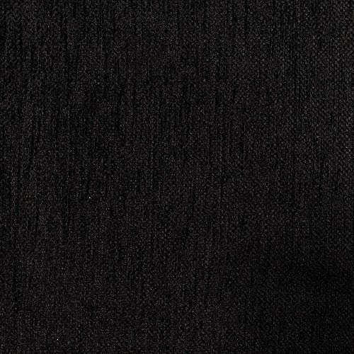 Kt KILOtela - Dekostoff, Polsterstoff, Möbel Bezugsstoff, Doppelseitiges Chenille, Polsterung für Stühle, Sofas, Möbel, 100 cm Länge x 280 cm Breite, Schwarz