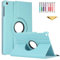 QYiD Custodia per Galaxy Tab 2 10.1 P5100 P5110, PU Pelle Flip Protettivo Stand Custodia Ruotare Cover con Portapenne per Samsung Galaxy Tab 2 10.1 Pollici P5100 P5110 P5113, Azzurro