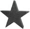 DARO DEKO Metall 3D Stern 30 x 28cm schwarz-Nickel