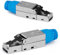 HASA zone 2 x Conector RJ45 Cat 8 Macho sin Herramientas, Crudo Conector para Cable LAN Ethernet Cat 8, Enchufe RJ45 de Alta Velocidad 40 GBit/s 2000 MHz
