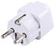 BOROCO Adattatore da viaggio Adattatore 2500W,spina universale Europa AC 250V 10A? Spina UE Alimentazione UE Universale (bianco)