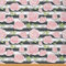 Rosa Rosen Stoff Meterware Romantischer Blumen Polsterstoff Geometrischer Schwarz Weiß Gestreifter Dekor Stoff Valentinstags Blätter Drinnen Draußen Stoff DIY Kunst Wasserdichter Stoff 276 x 150 (HxB)