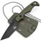 Wolfgangs ACUS Neck Knife Messer - inklusive Kydex Scheide und Kugel Halskette zum umhängen - Mini Survival Outdoor Messer für jeglichen Gebrauch