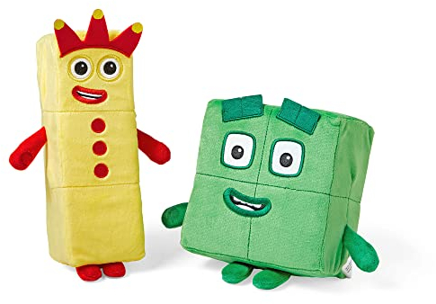 Learning Resources Numberblocks Three and Four Playful Pals, Cuddly Numberblocks Three and Four Plush Toys, Numberblocks Plush Girls and Boys, Soft Toys for Toddlers 1-3, Ages 18 months+